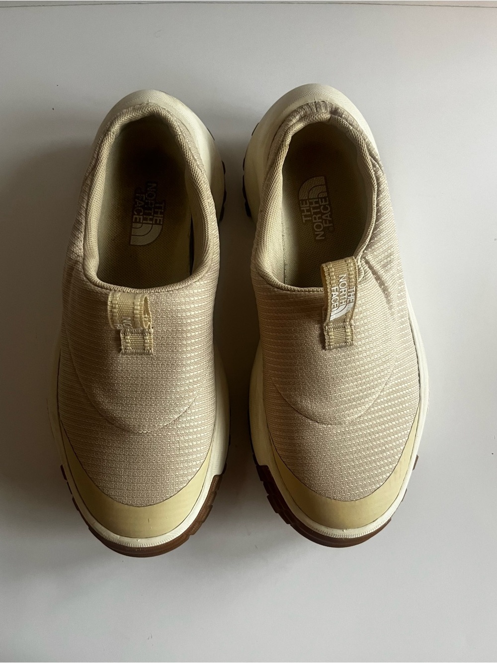The North Face Slip-On Sneakers — Cream & Brown
